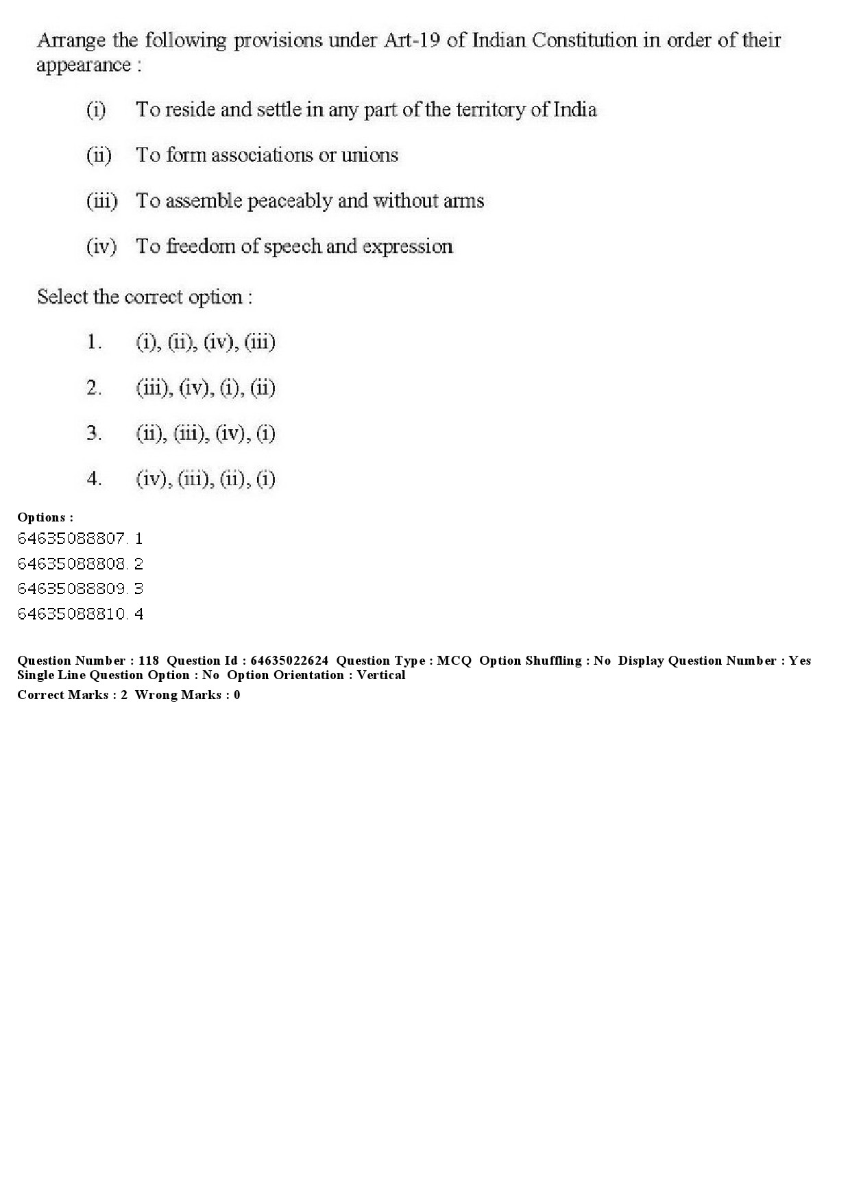 UGC NET Human Rights and Duties Question Paper June 2019 113