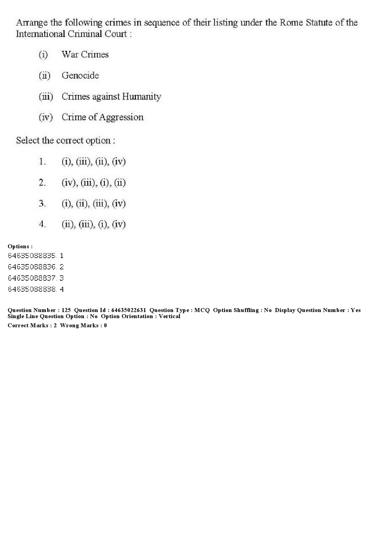 UGC NET Human Rights and Duties Question Paper June 2019 127