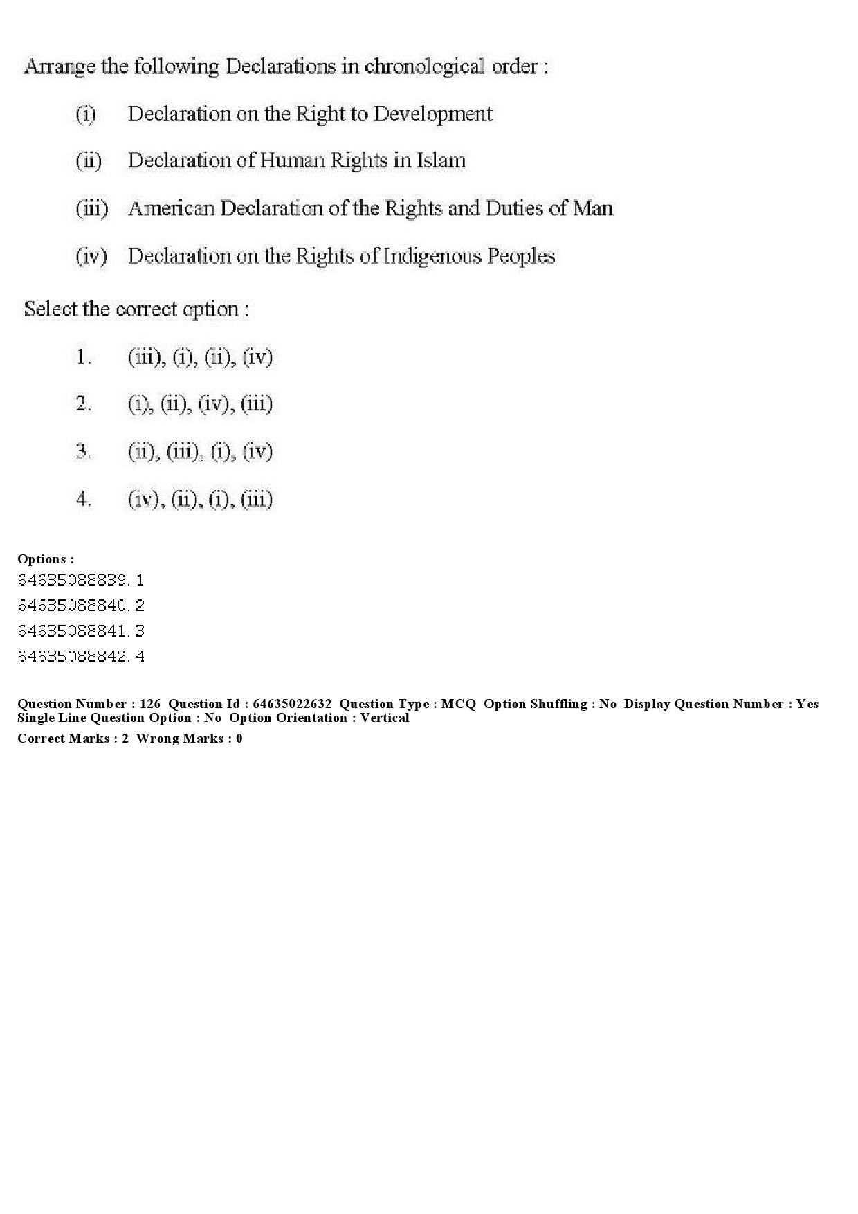 UGC NET Human Rights and Duties Question Paper June 2019 129