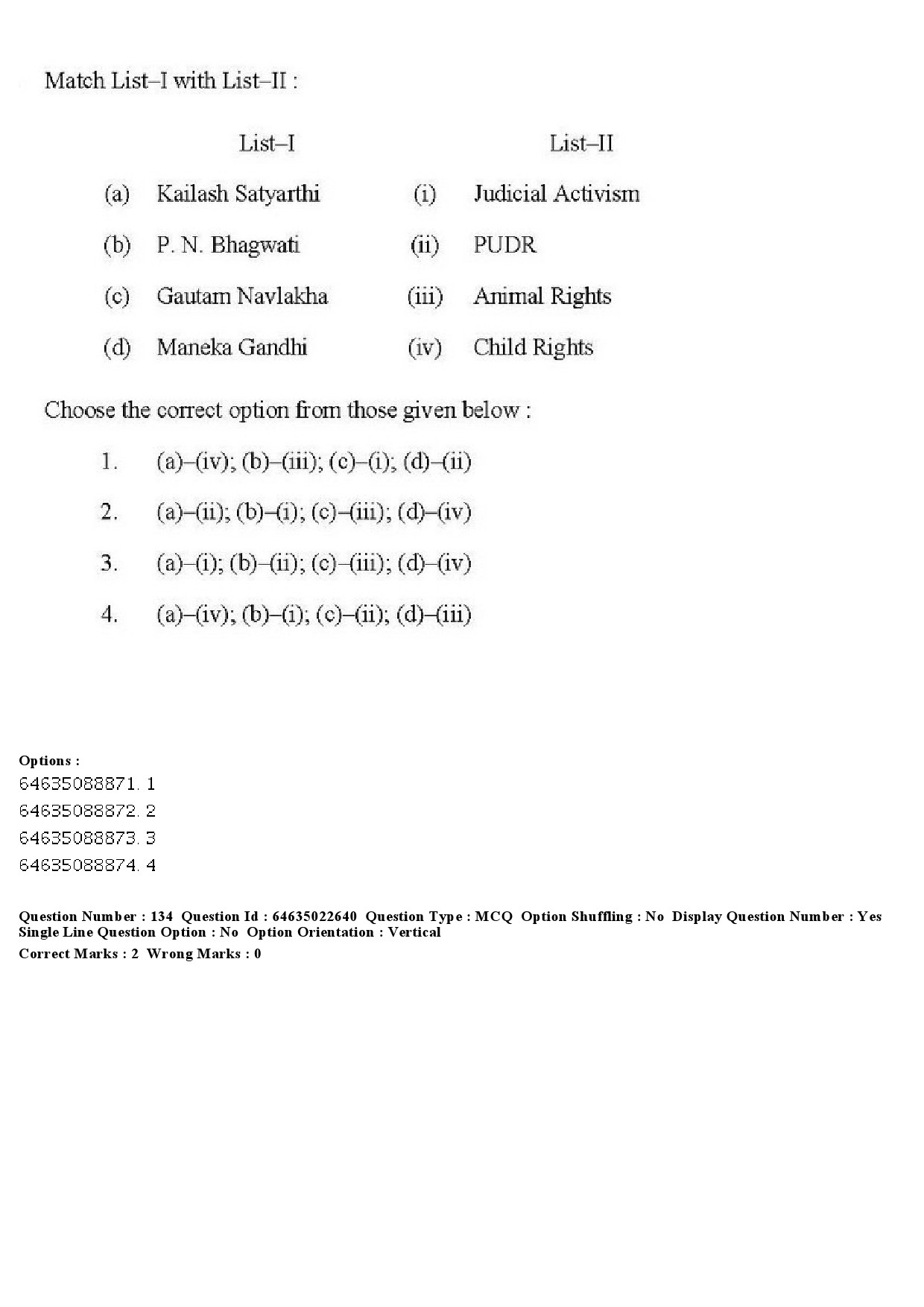 UGC NET Human Rights and Duties Question Paper June 2019 145