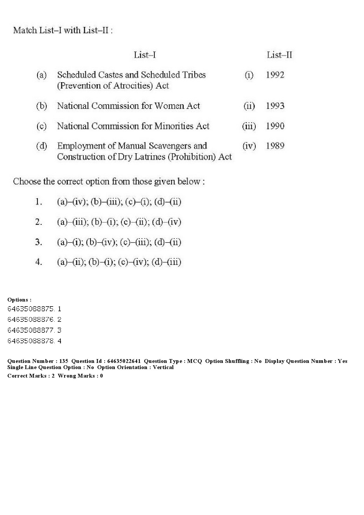 UGC NET Human Rights and Duties Question Paper June 2019 147