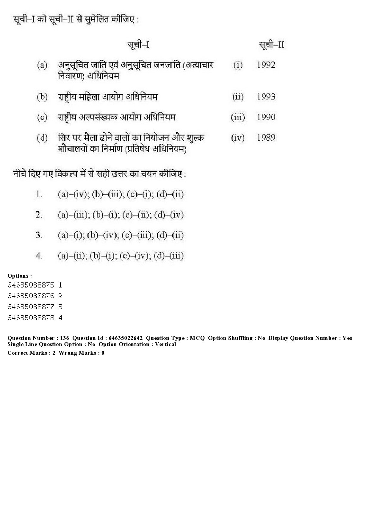 UGC NET Human Rights and Duties Question Paper June 2019 148