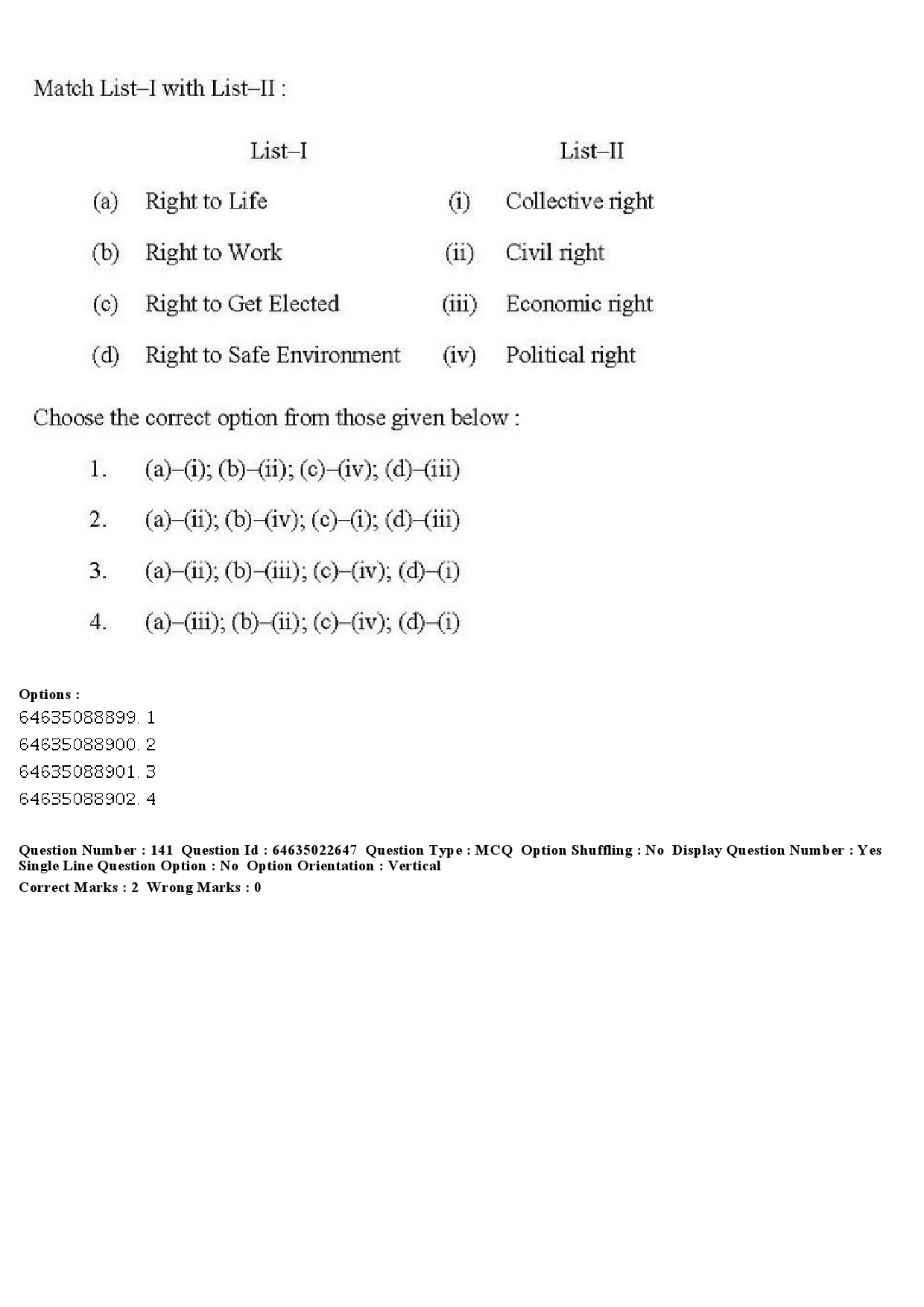 UGC NET Human Rights and Duties Question Paper June 2019 159