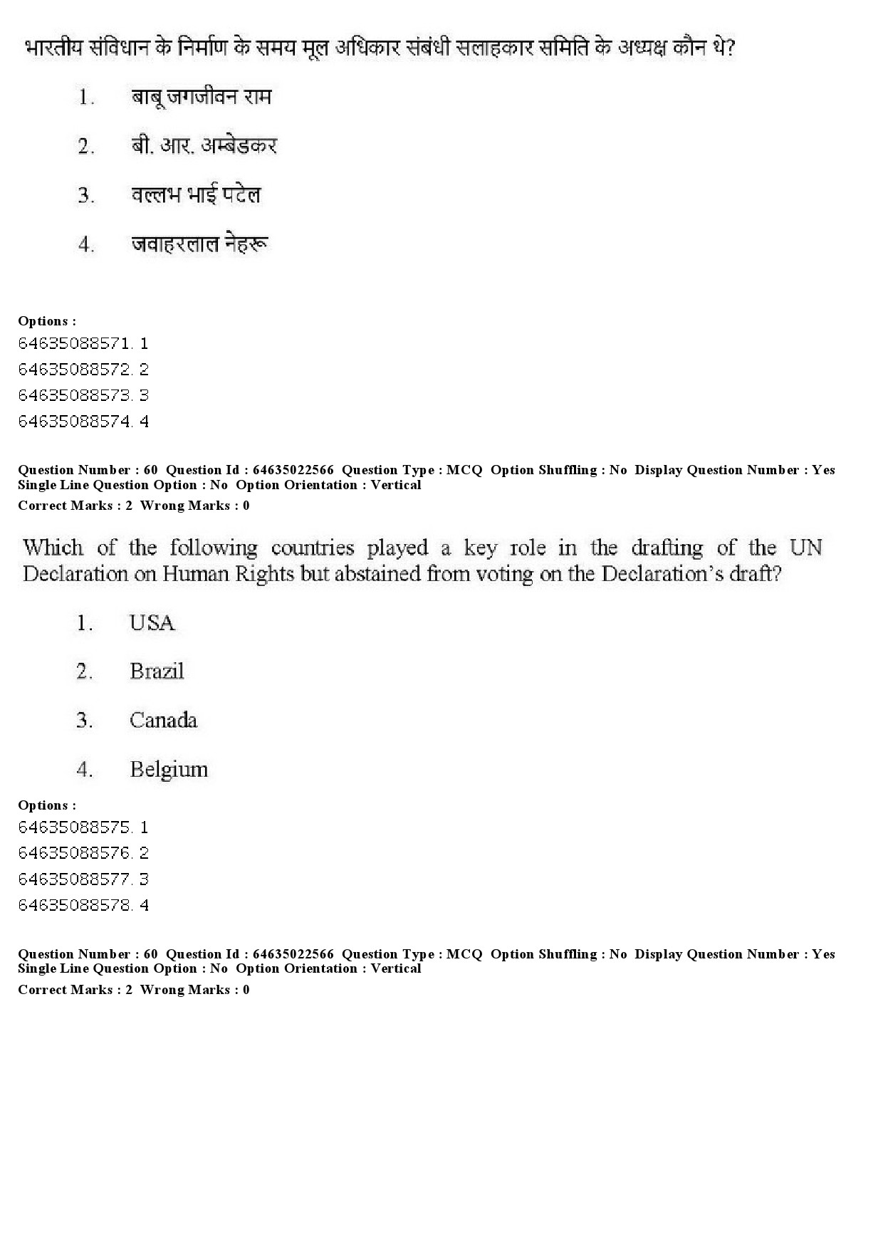 UGC NET Human Rights and Duties Question Paper June 2019 50