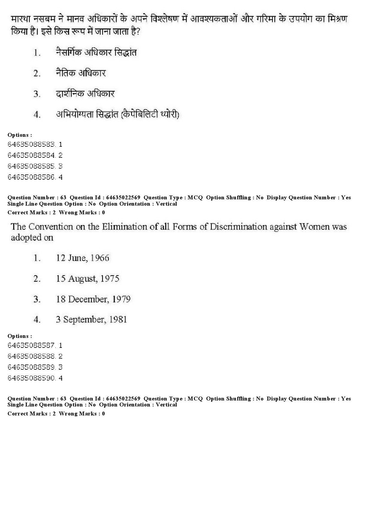 UGC NET Human Rights and Duties Question Paper June 2019 53