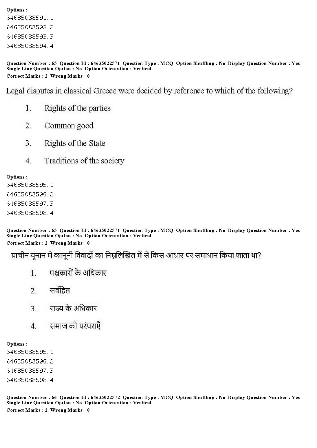 UGC NET Human Rights and Duties Question Paper June 2019 55