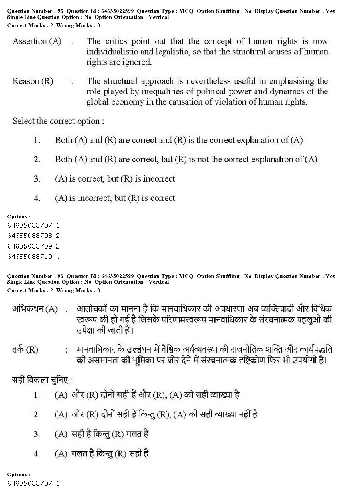 UGC NET Human Rights and Duties Question Paper June 2019 80