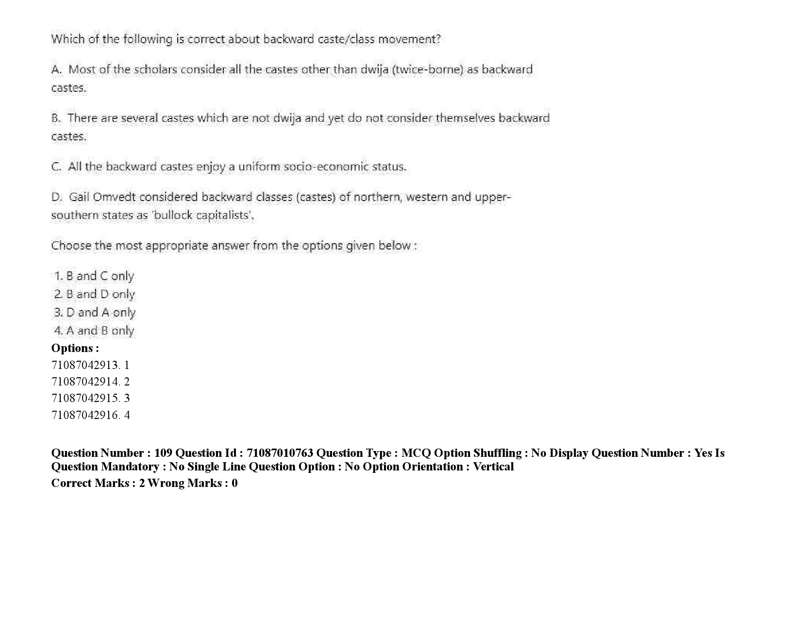 UGC NET Human Rights and Duties Question Paper September 2020 154