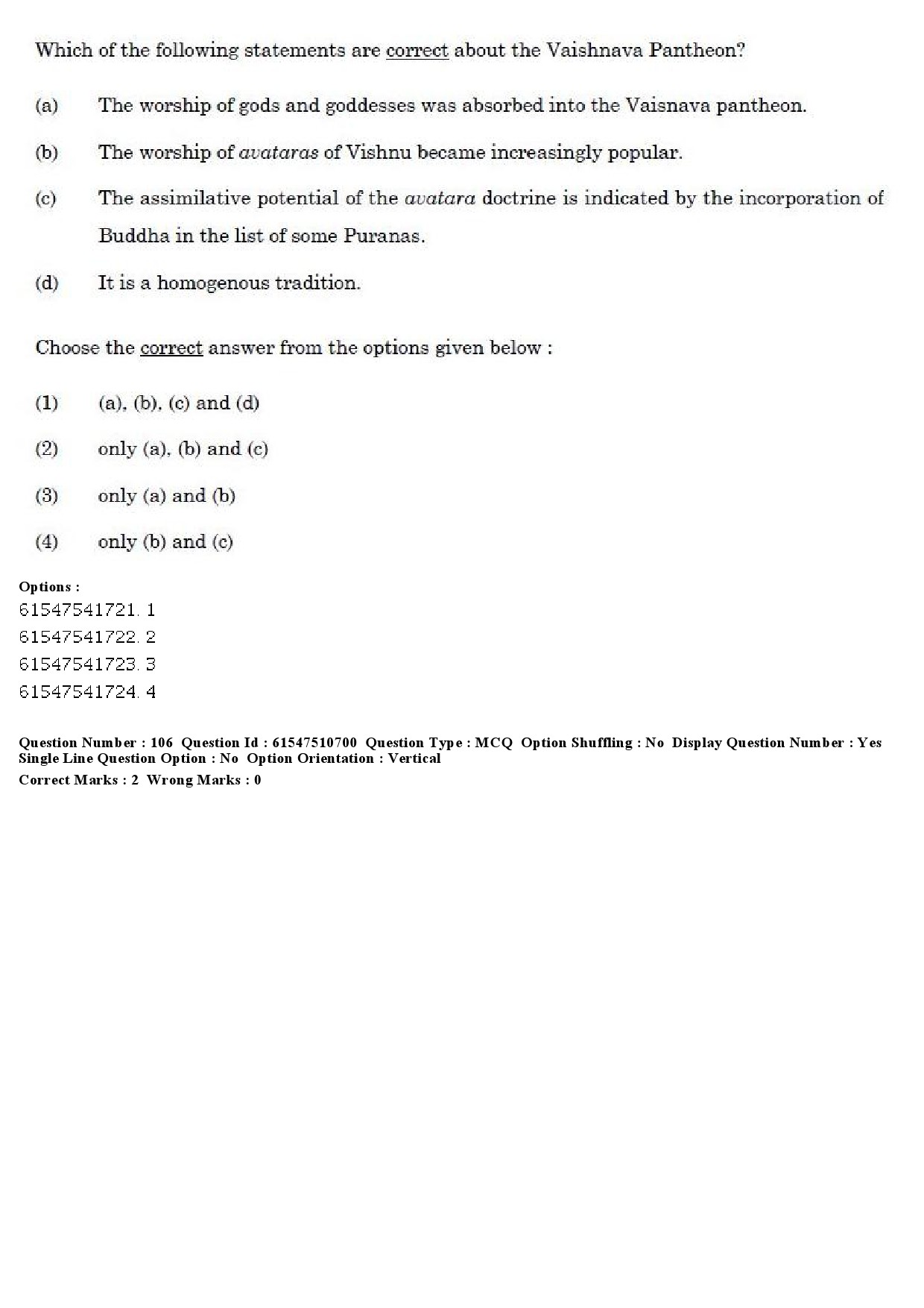 UGC NET Indian Culture Question Paper December 2019 105