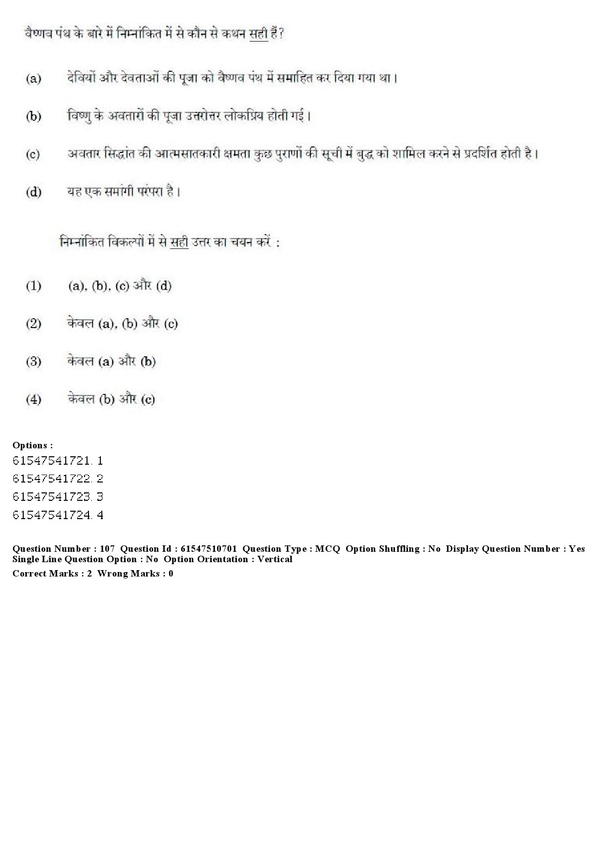 UGC NET Indian Culture Question Paper December 2019 106