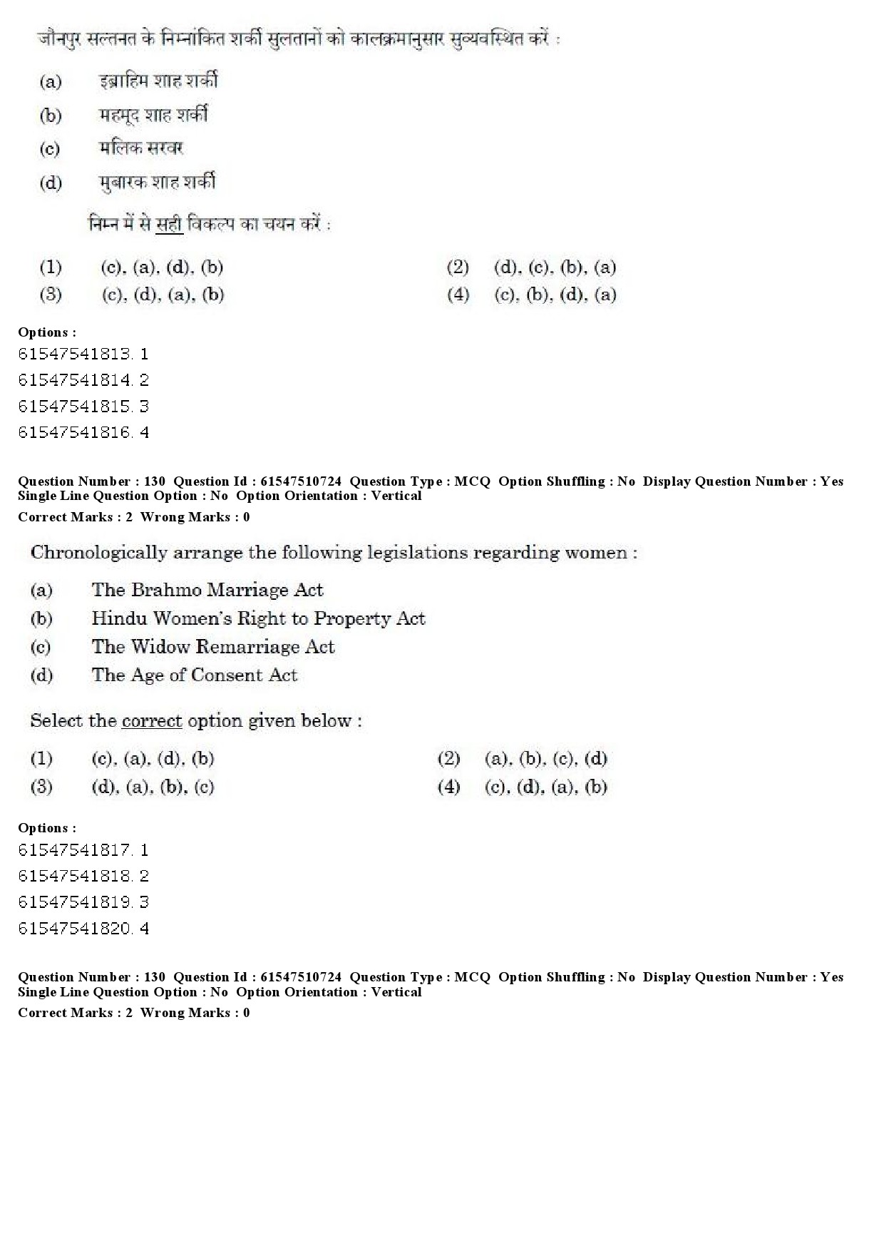 UGC NET Indian Culture Question Paper December 2019 140