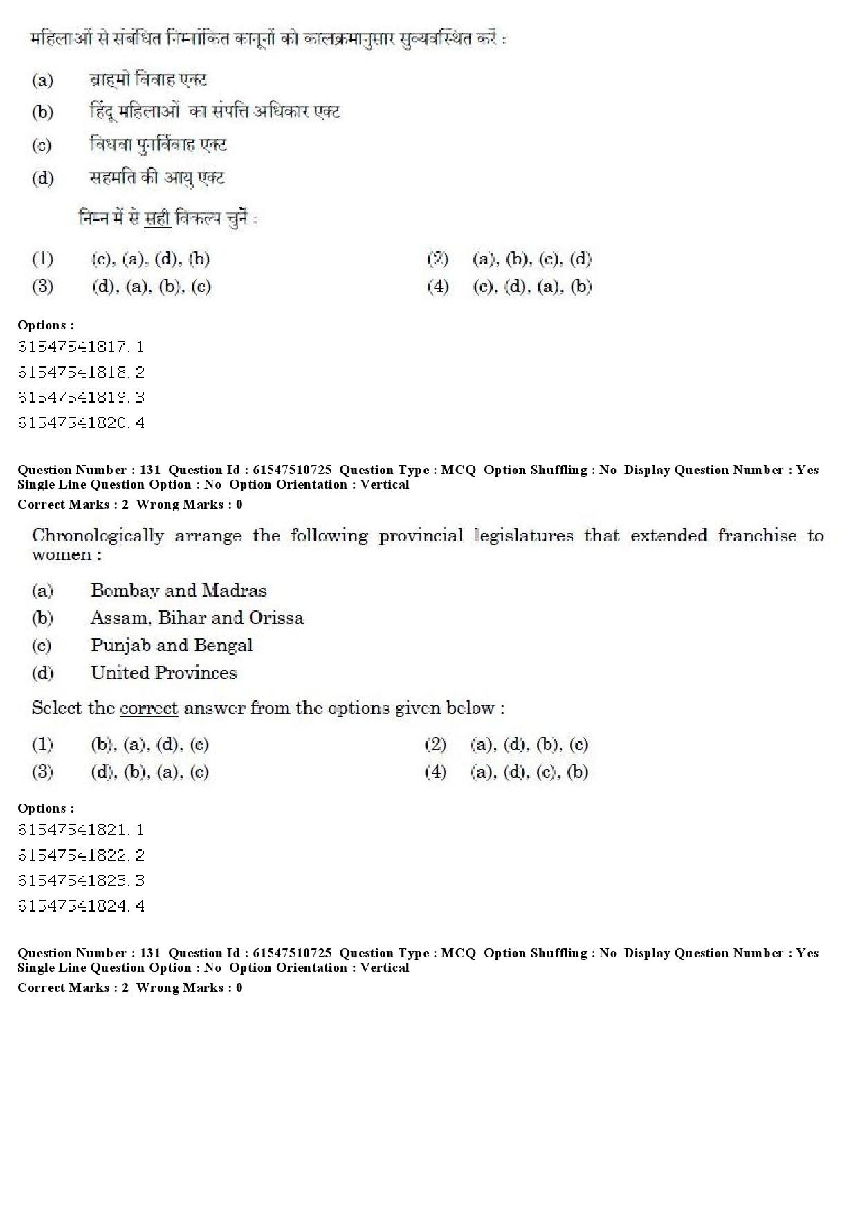 UGC NET Indian Culture Question Paper December 2019 141