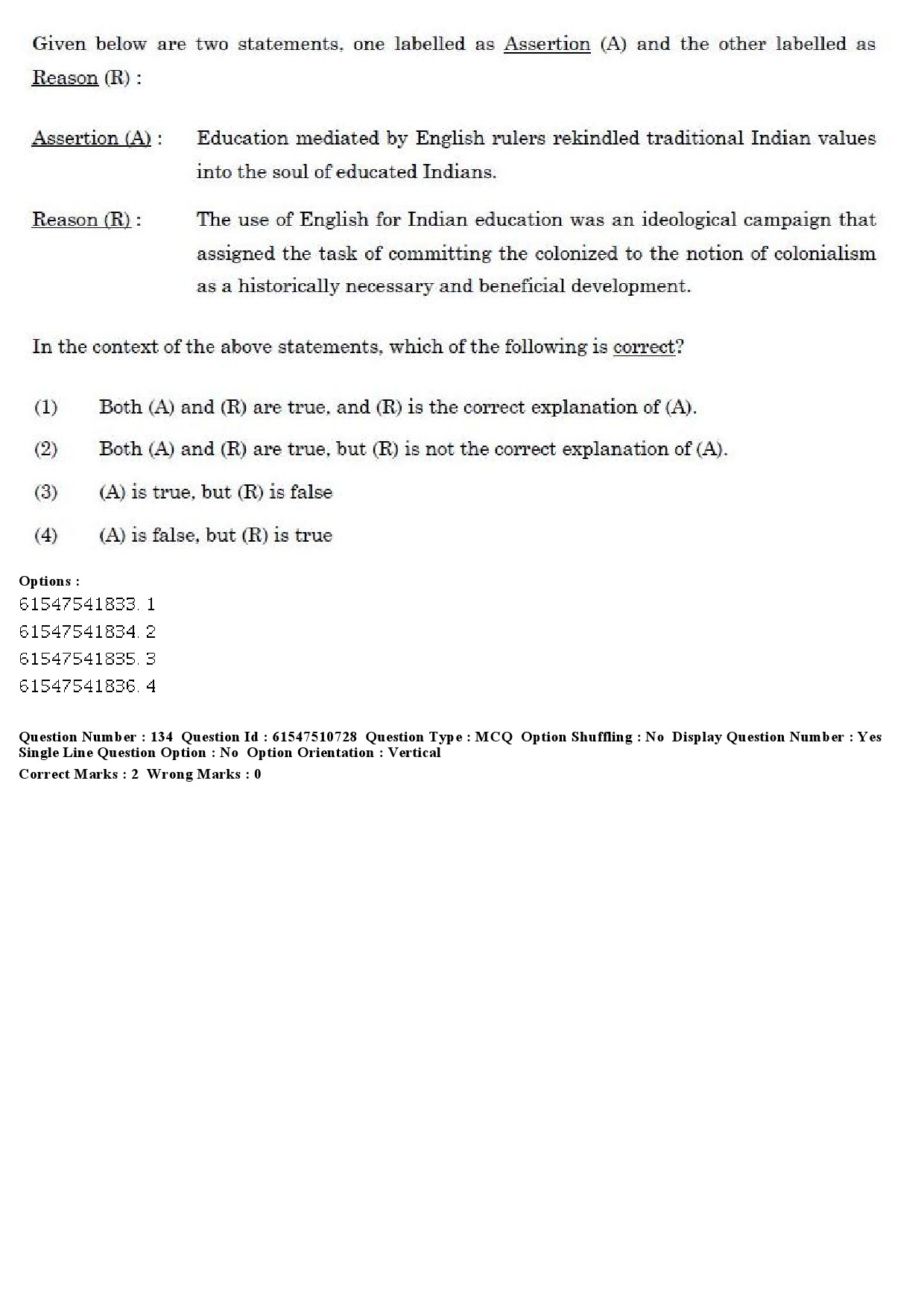 UGC NET Indian Culture Question Paper December 2019 145