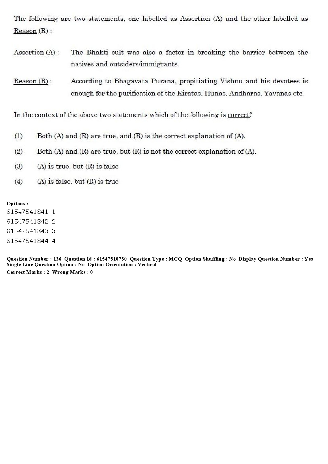 UGC NET Indian Culture Question Paper December 2019 149