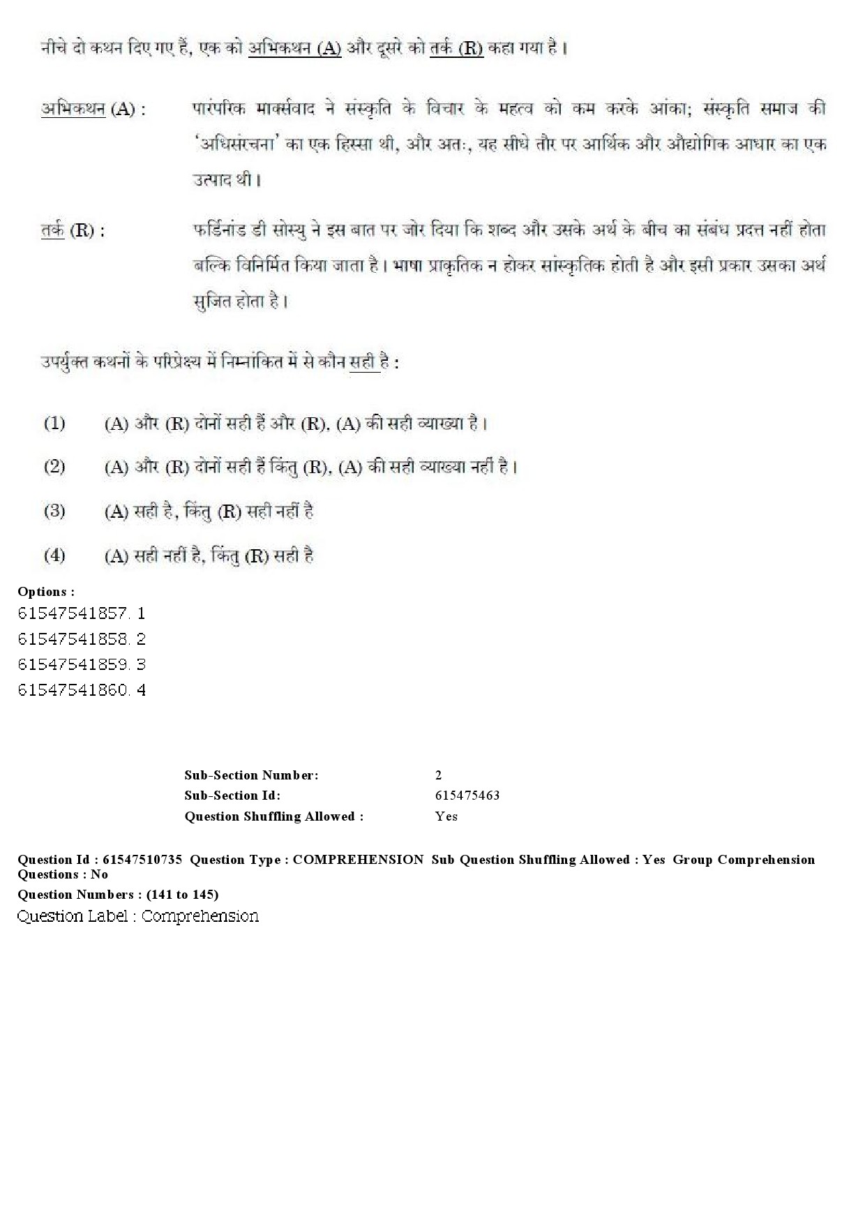 UGC NET Indian Culture Question Paper December 2019 158