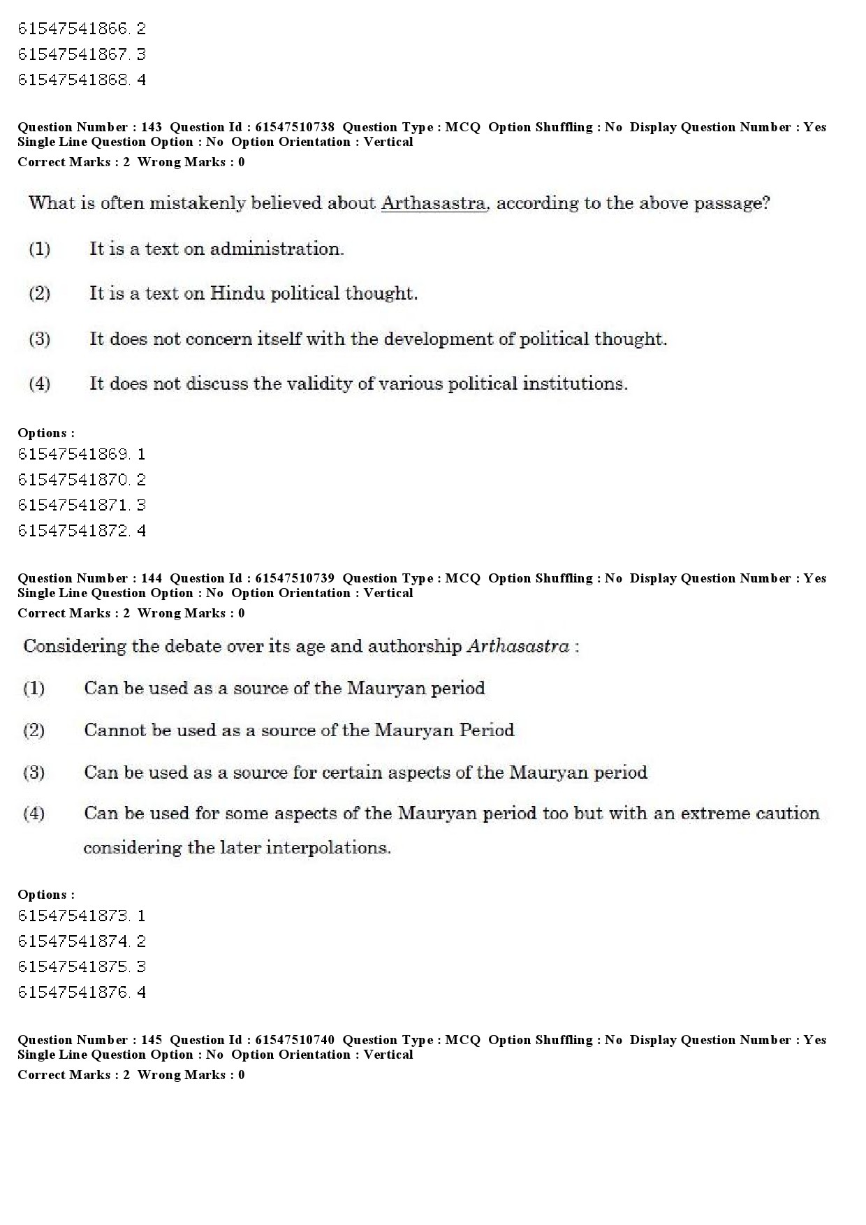 UGC NET Indian Culture Question Paper December 2019 160