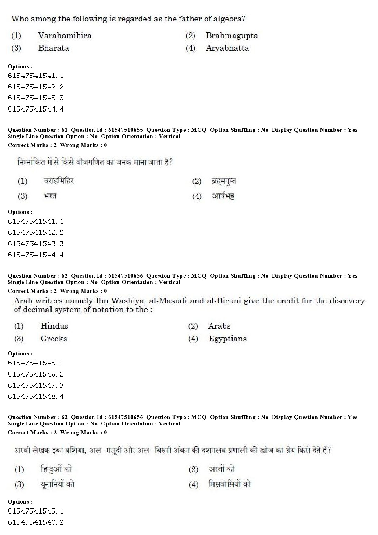 UGC NET Indian Culture Question Paper December 2019 60