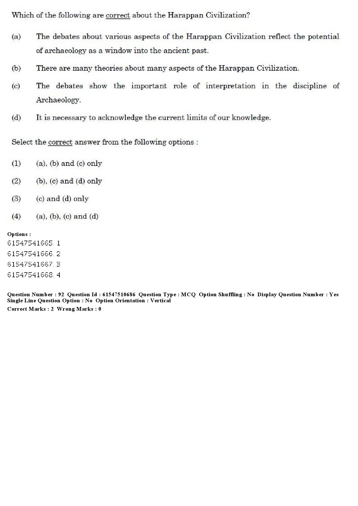 UGC NET Indian Culture Question Paper December 2019 80