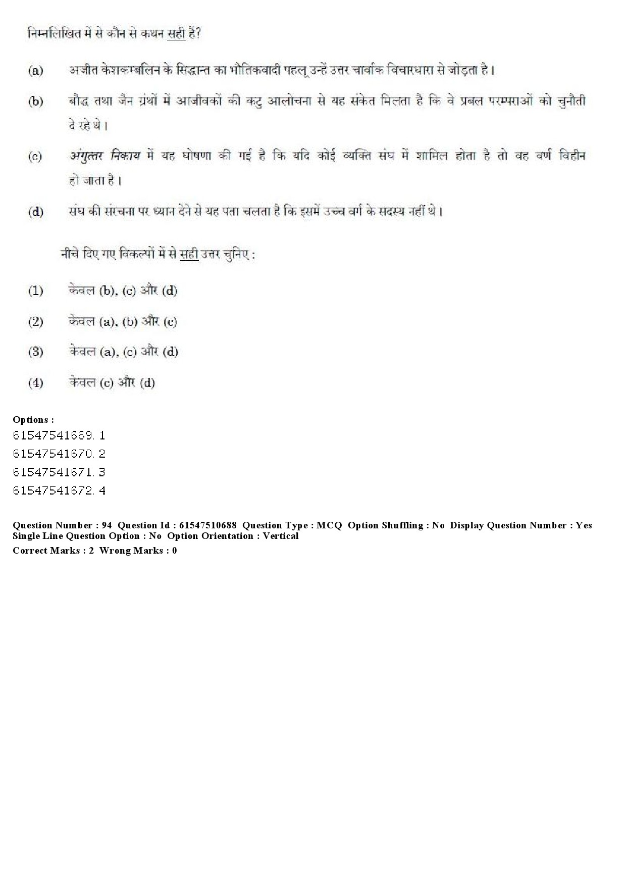 UGC NET Indian Culture Question Paper December 2019 83