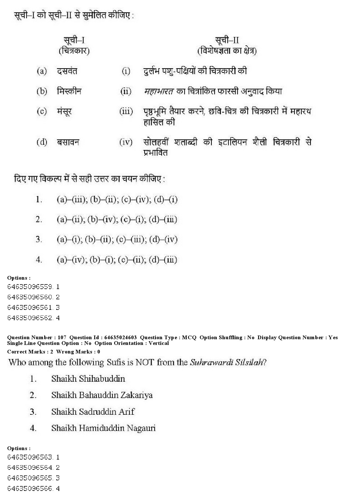 UGC NET Indian Culture Question Paper June 2019 104