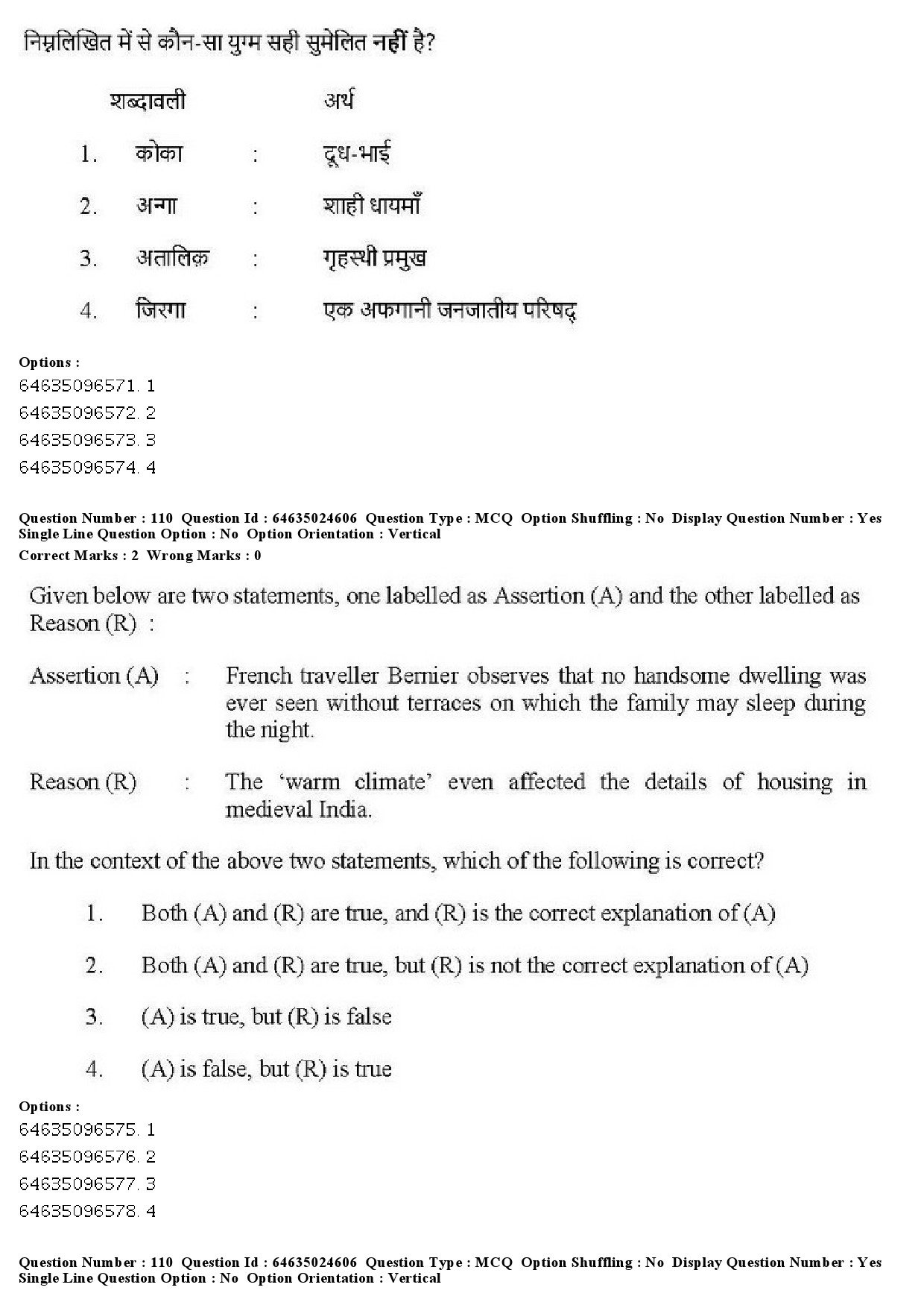 UGC NET Indian Culture Question Paper June 2019 107