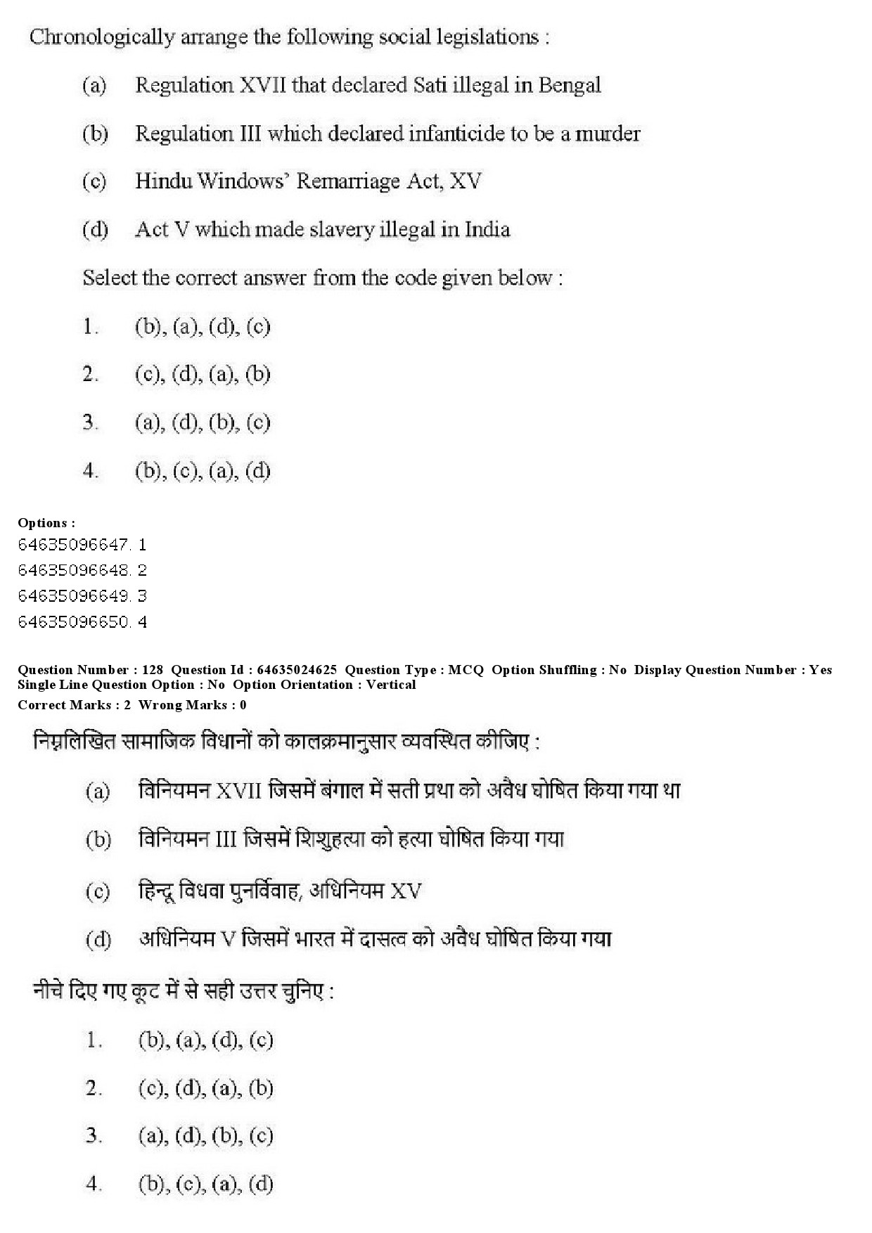 UGC NET Indian Culture Question Paper June 2019 127