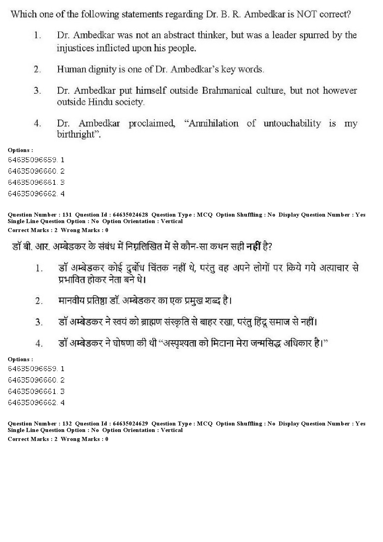 UGC NET Indian Culture Question Paper June 2019 130