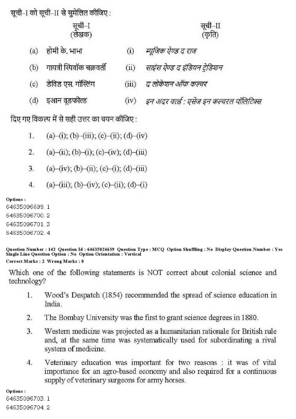 UGC NET Indian Culture Question Paper June 2019 142