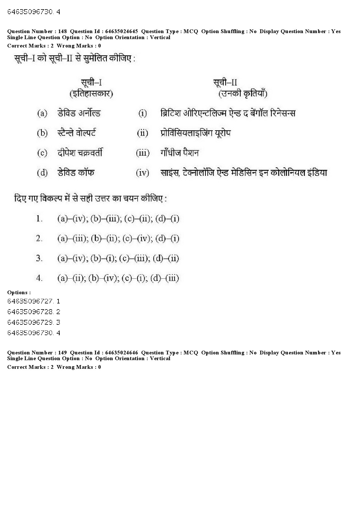 UGC NET Indian Culture Question Paper June 2019 149