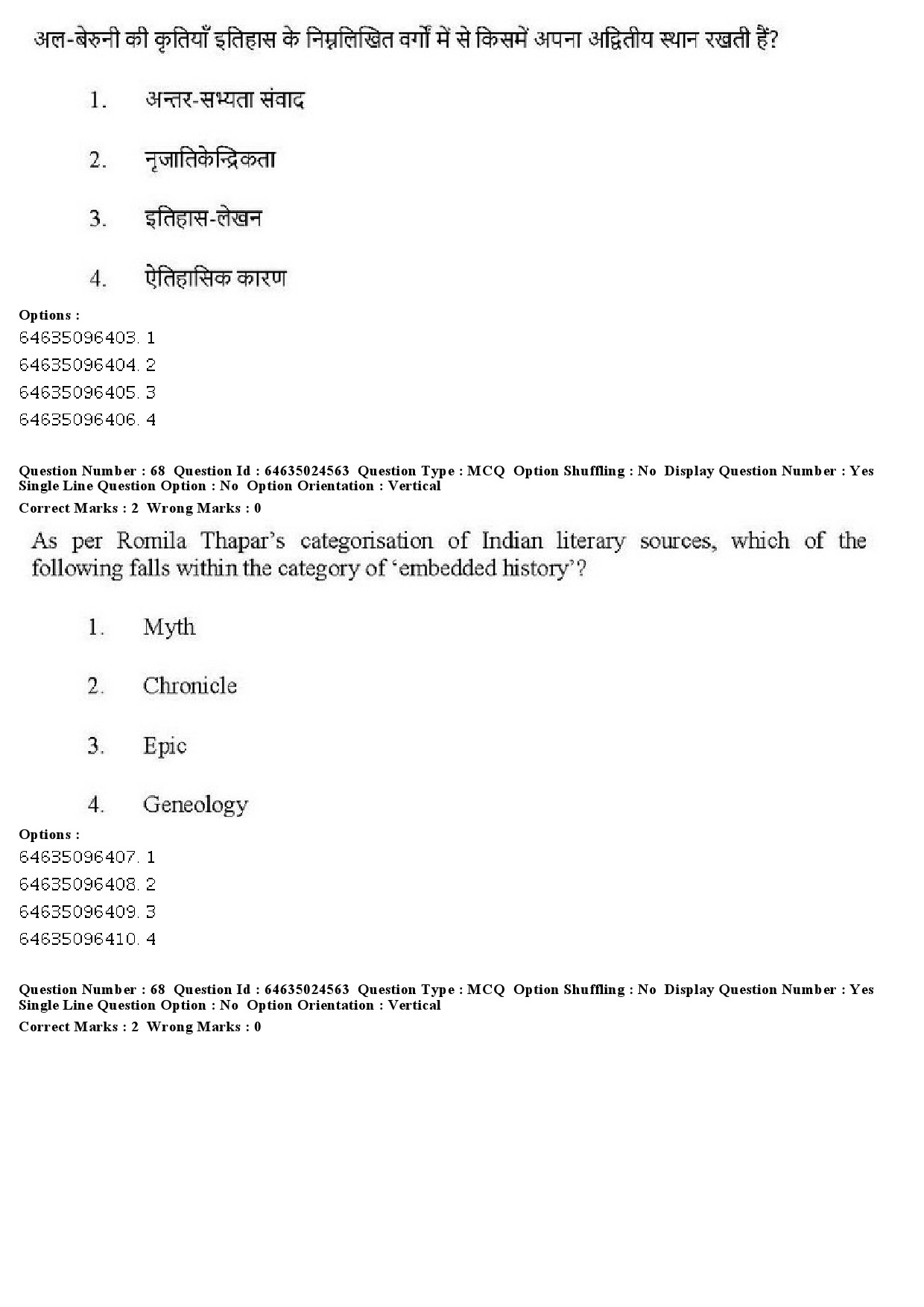 UGC NET Indian Culture Question Paper June 2019 63