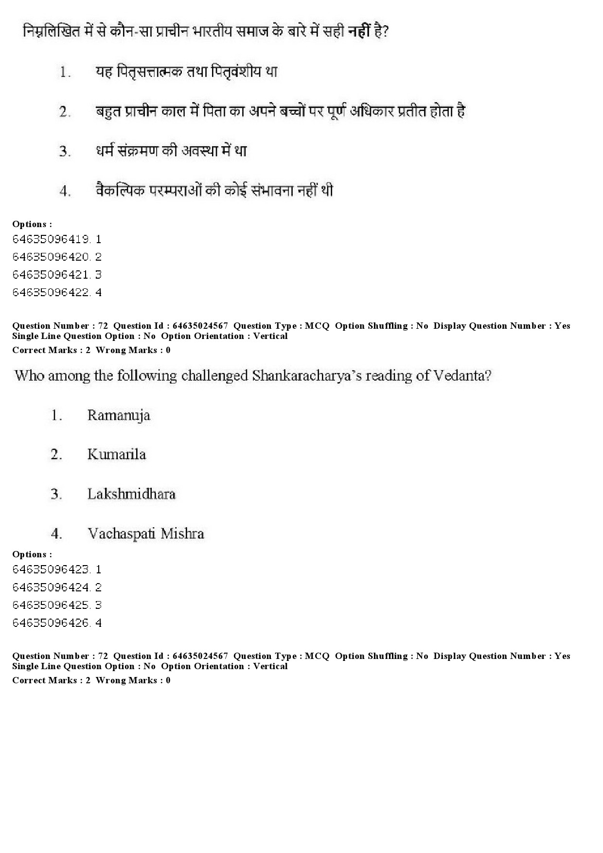 UGC NET Indian Culture Question Paper June 2019 67