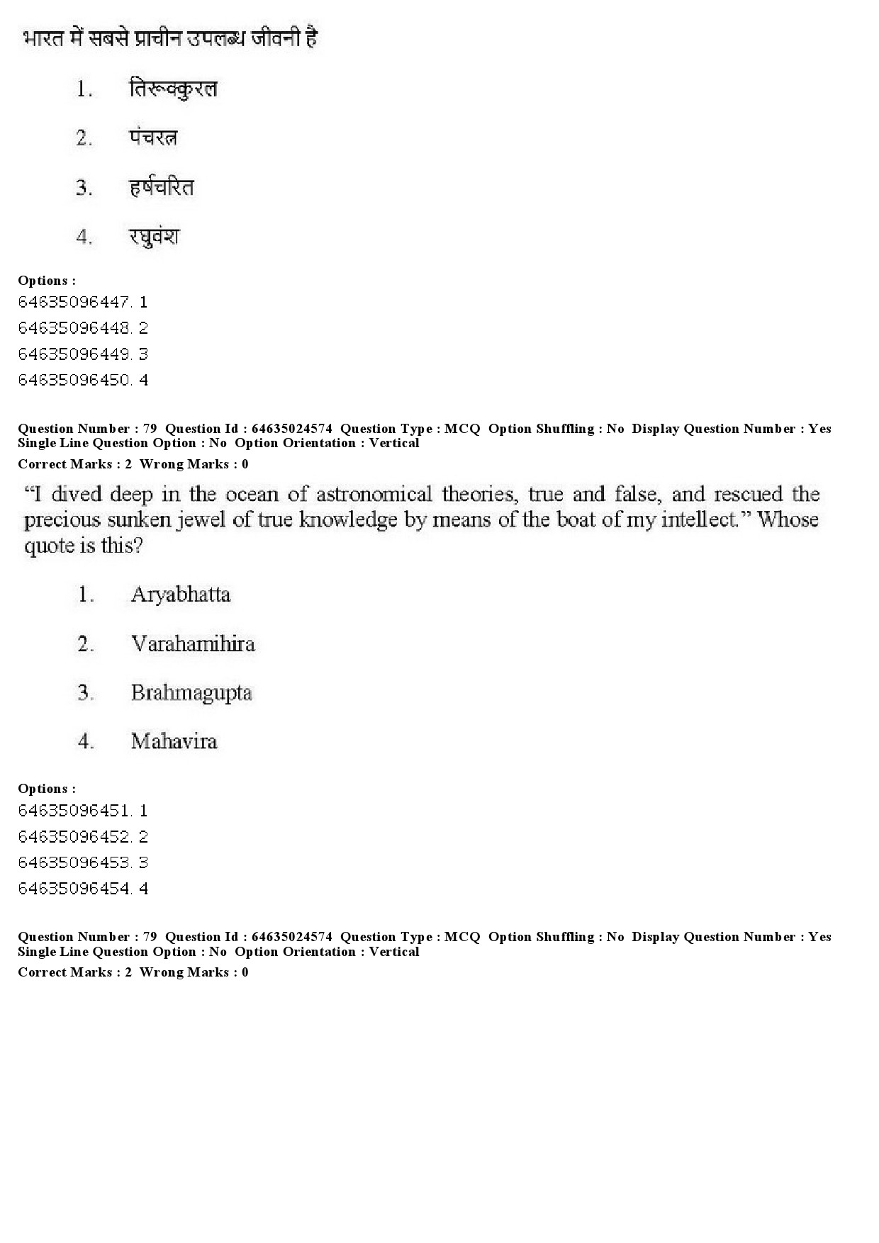 UGC NET Indian Culture Question Paper June 2019 75