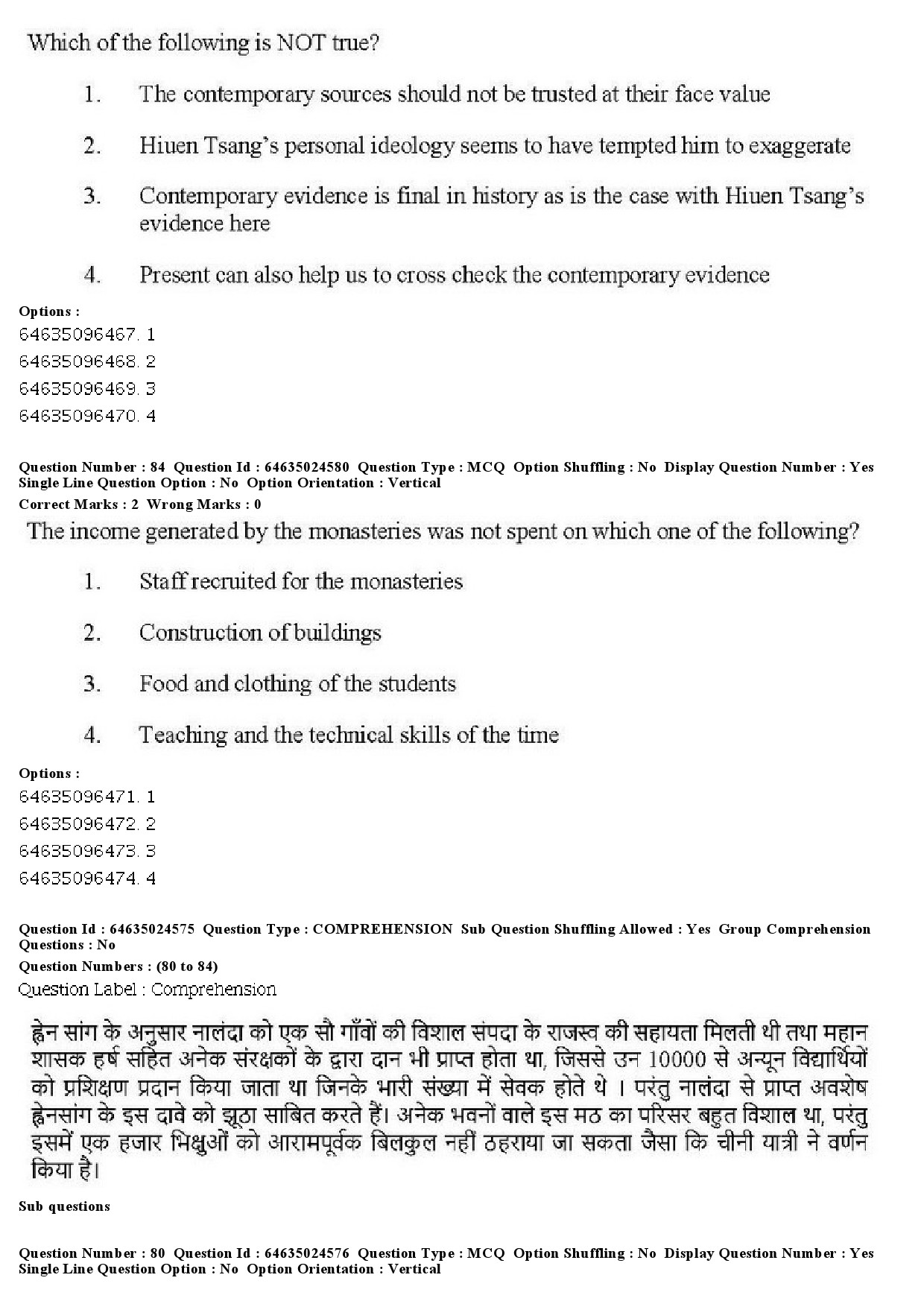 UGC NET Indian Culture Question Paper June 2019 78