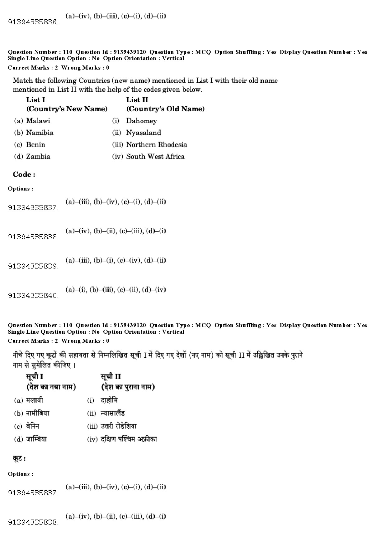 UGC NET International and Area Studies Question Paper December 2018 97