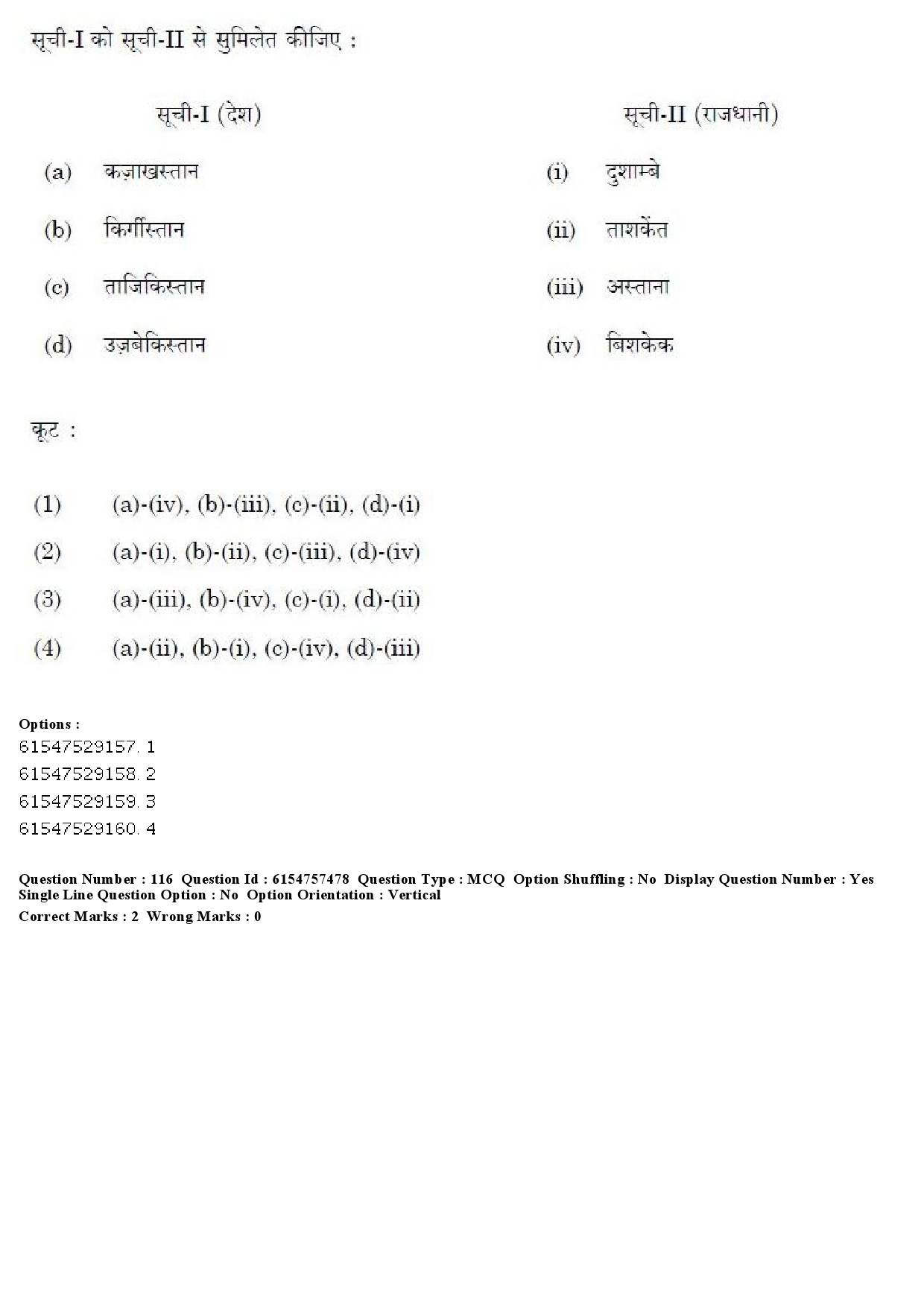 UGC NET International and Area Studies Question Paper December 2019 112