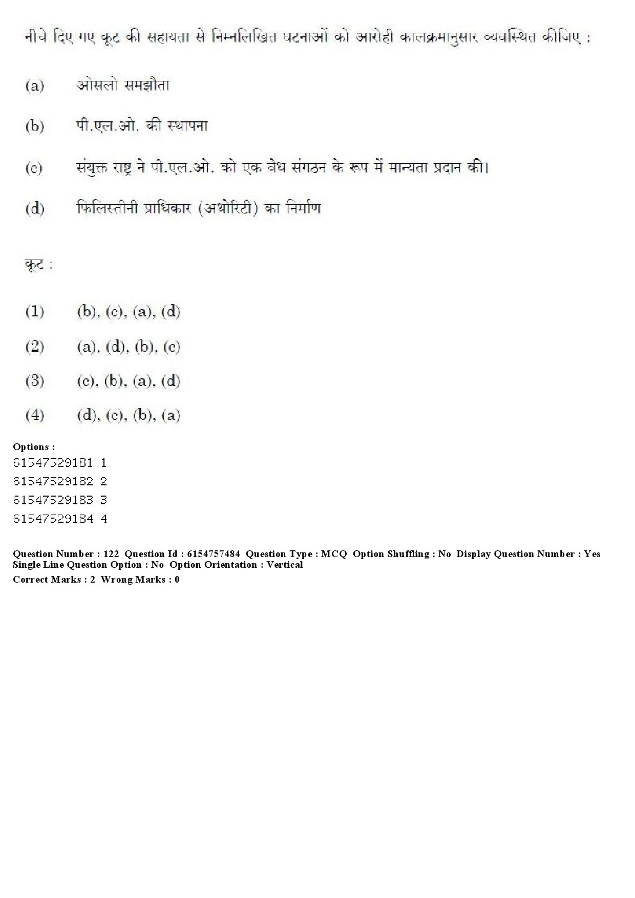 UGC NET International and Area Studies Question Paper December 2019 118