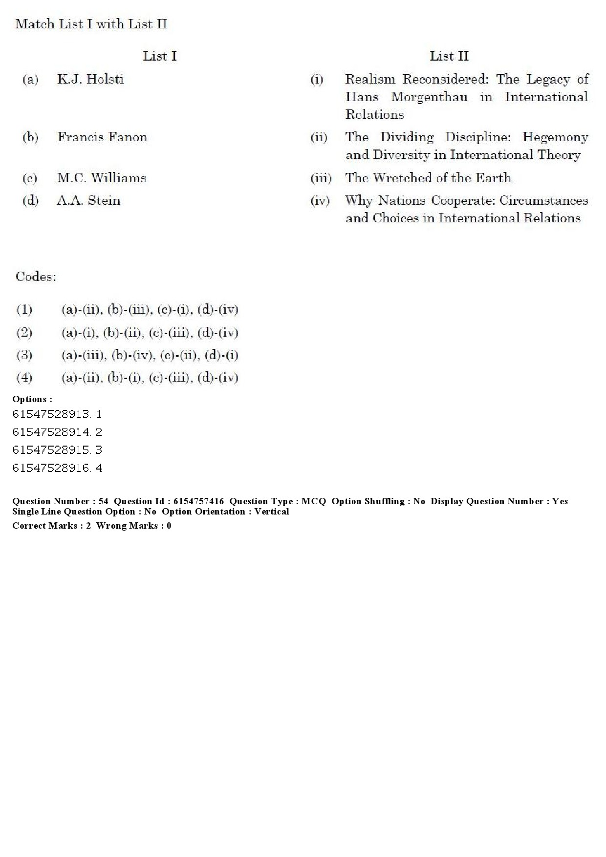 UGC NET International and Area Studies Question Paper December 2019 48