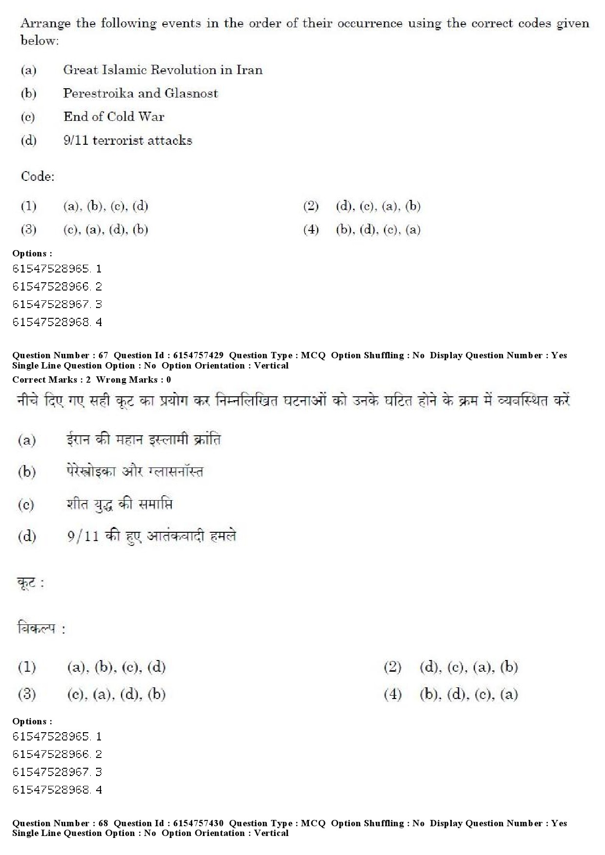 UGC NET International and Area Studies Question Paper December 2019 59