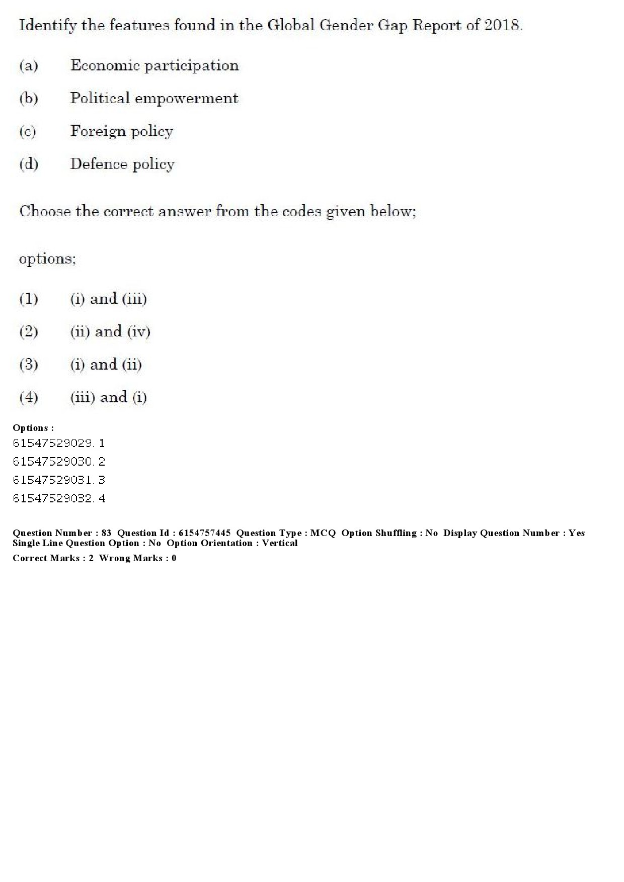 UGC NET International and Area Studies Question Paper December 2019 79