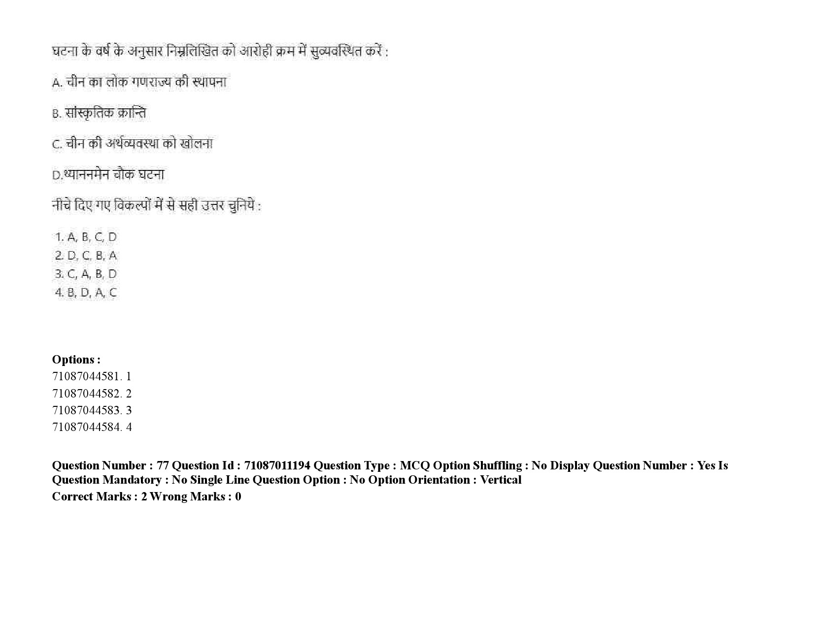 UGC NET International and Area Studies Question Paper September 2020 116