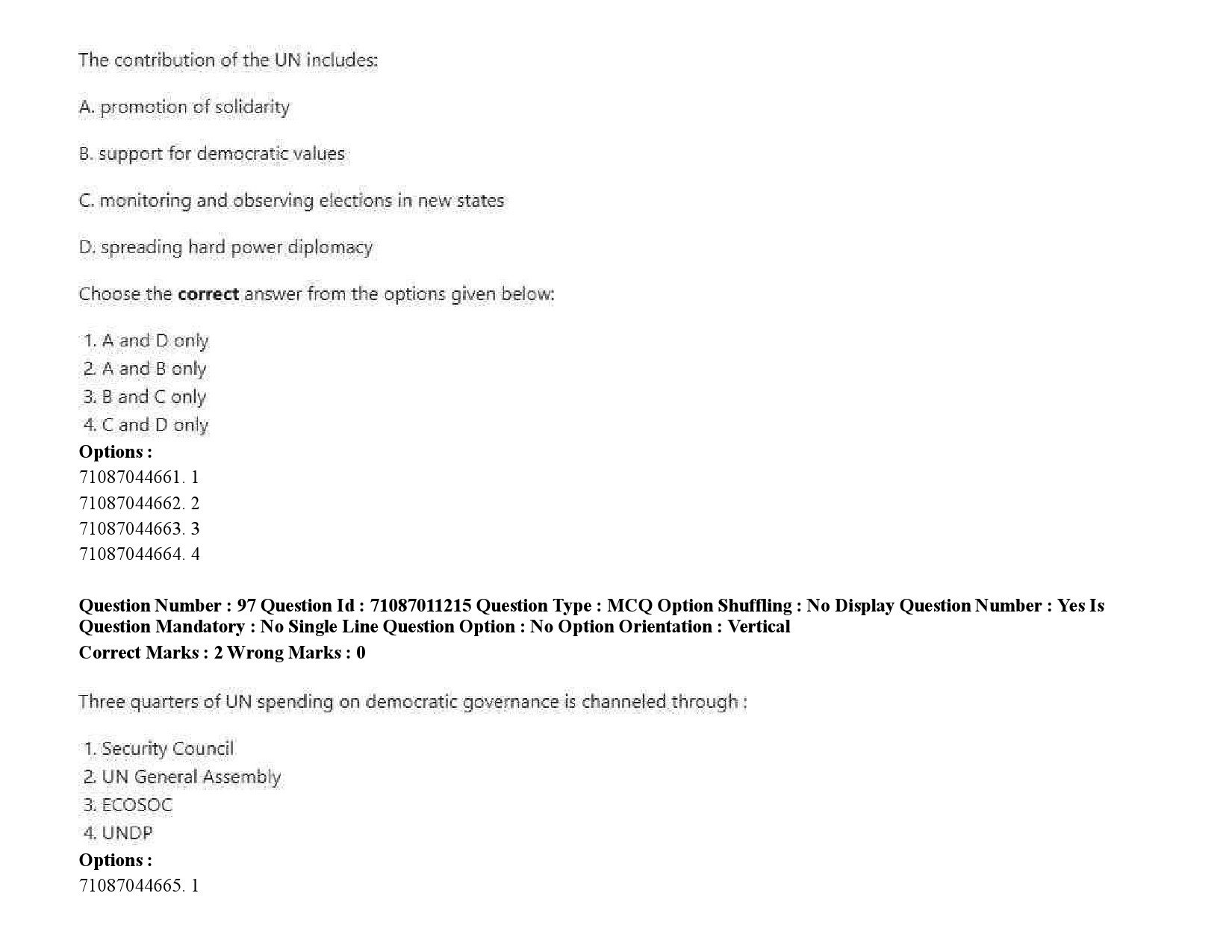 UGC NET International and Area Studies Question Paper September 2020 148