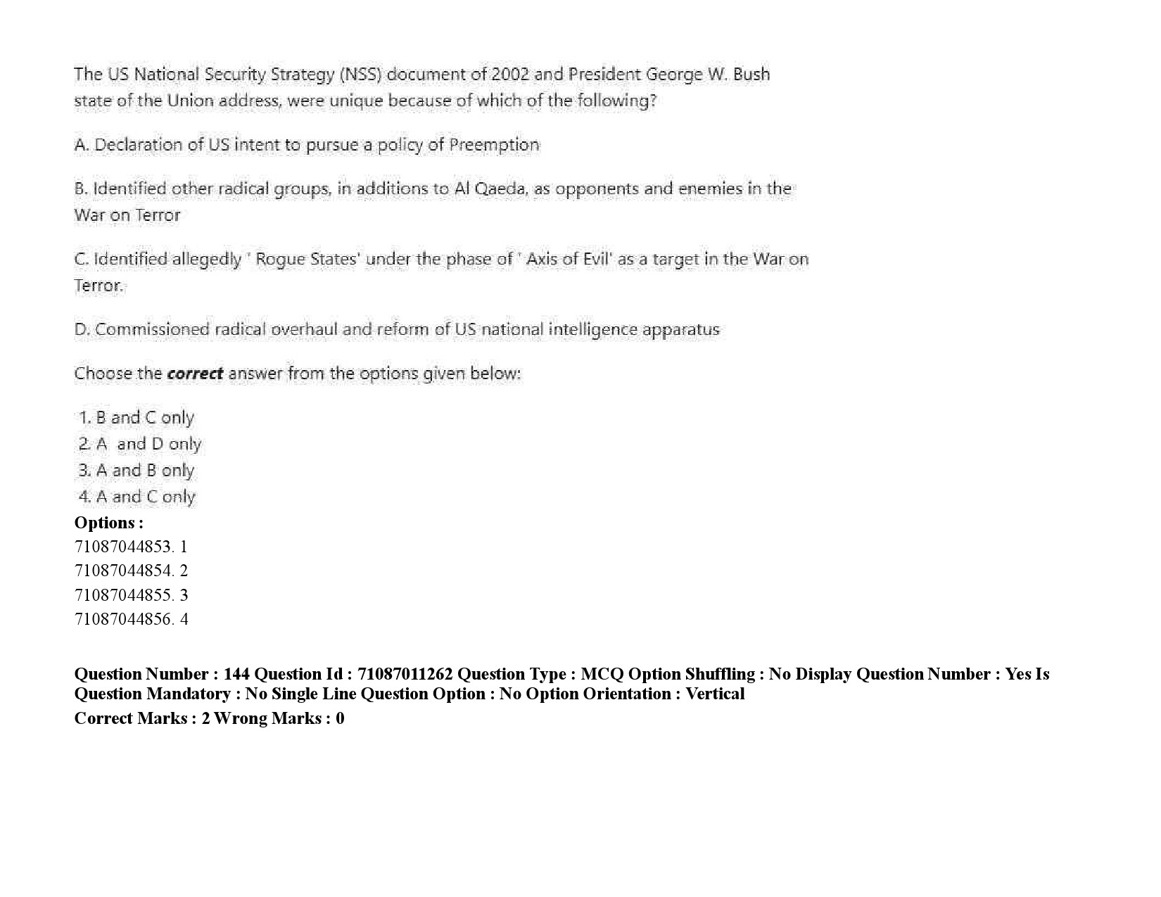 UGC NET International and Area Studies Question Paper September 2020 223