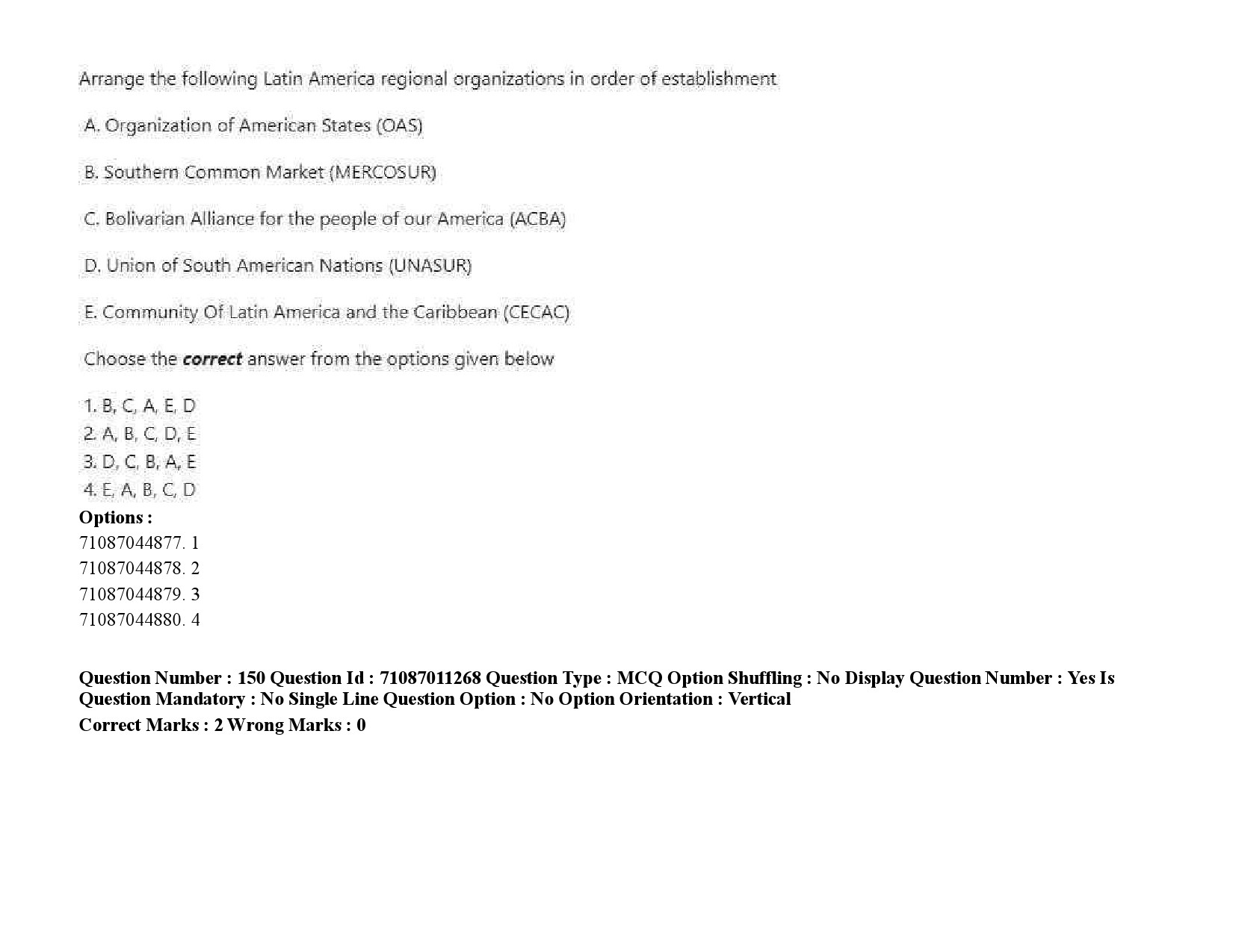 UGC NET International and Area Studies Question Paper September 2020 233