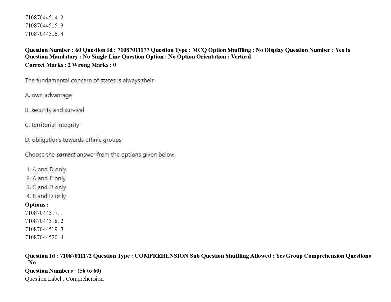 UGC NET International and Area Studies Question Paper September 2020 89