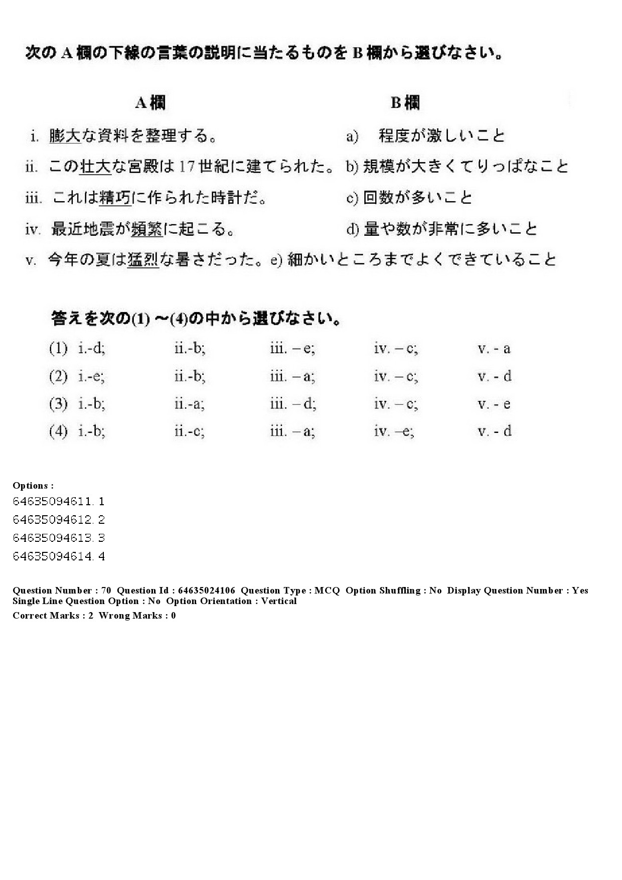 UGC NET Japanese Question Paper June 2019 57