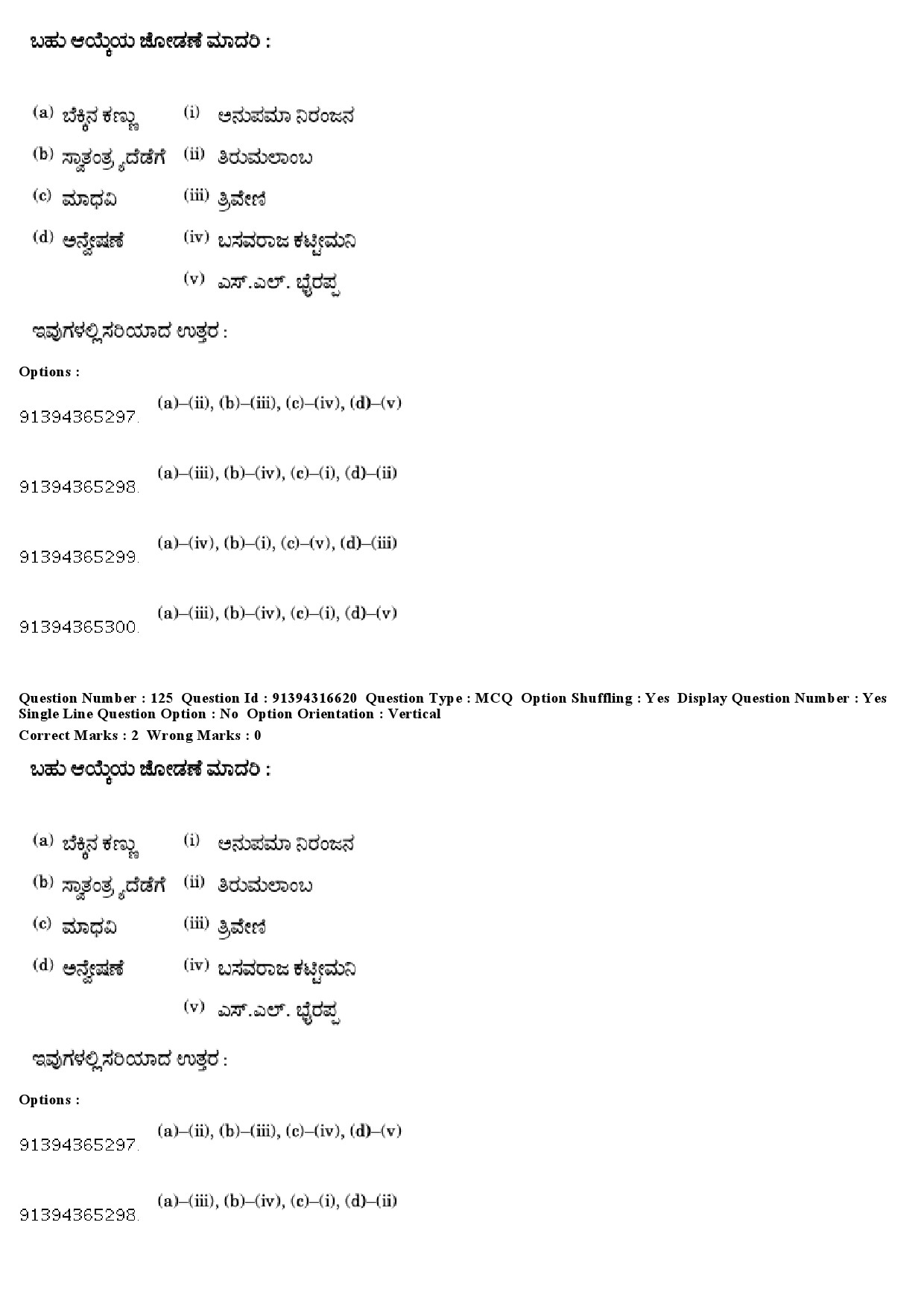 UGC NET Kannada Question Paper December 2018 117