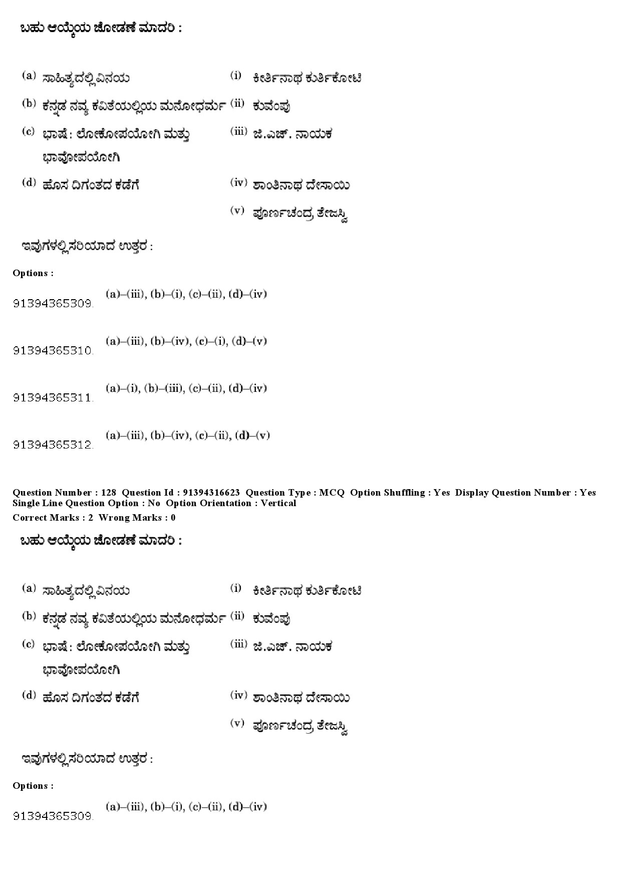 UGC NET Kannada Question Paper December 2018 121