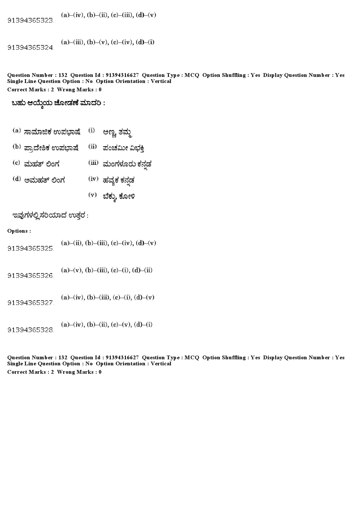 UGC NET Kannada Question Paper December 2018 126