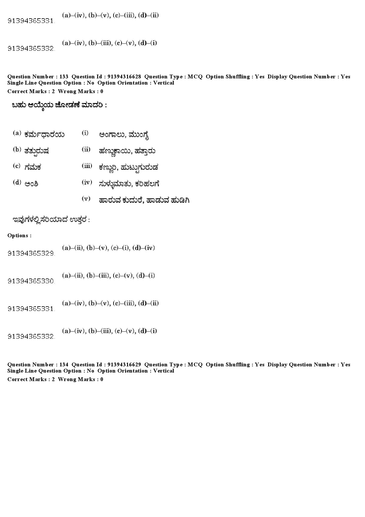 UGC NET Kannada Question Paper December 2018 128