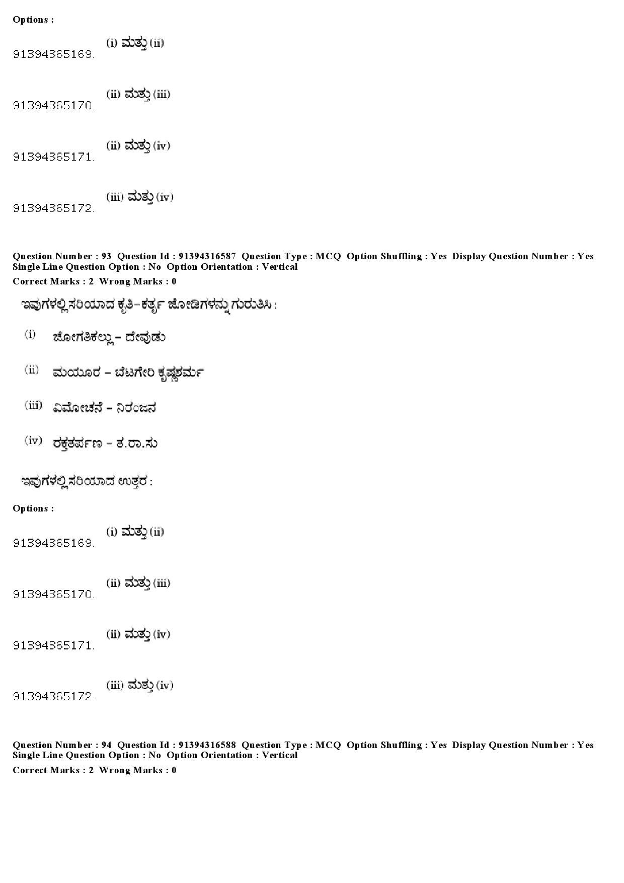 UGC NET Kannada Question Paper December 2018 84